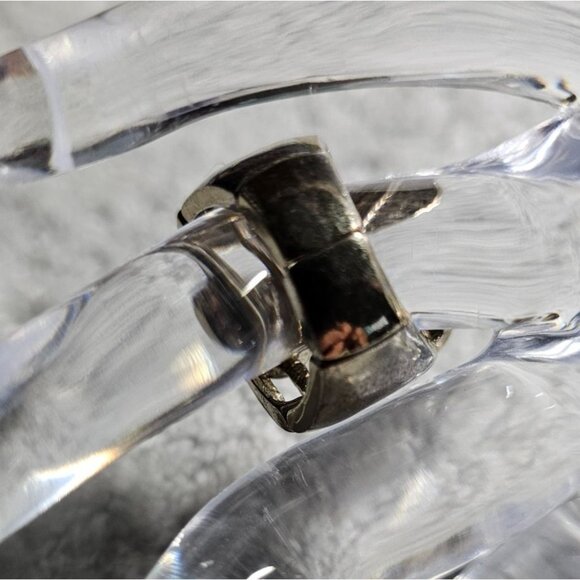 Vintage Multi-Stone Adjustable Silver Tone Statement Ring Cosplay - Picture 2 of 6